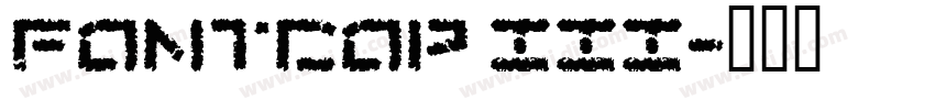 Fontcop III字体转换